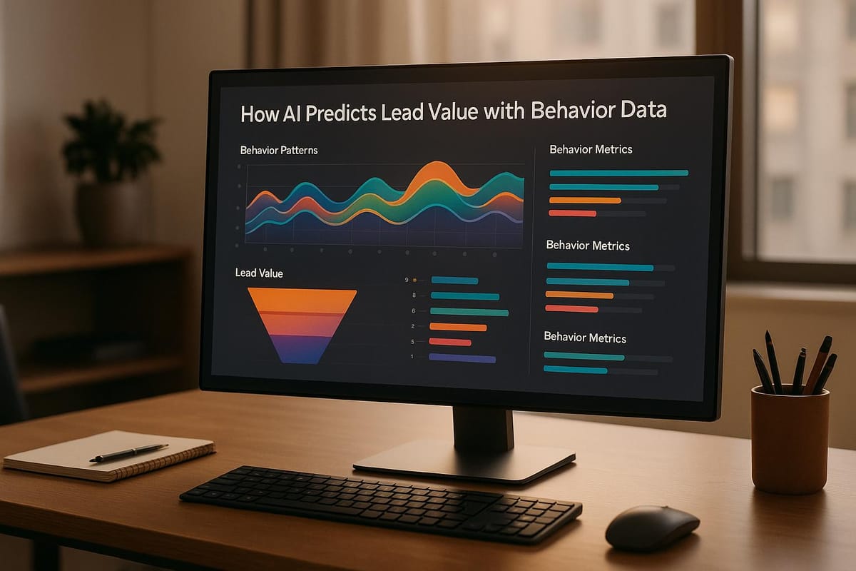 How AI Predicts Lead Value with Behavior Data
