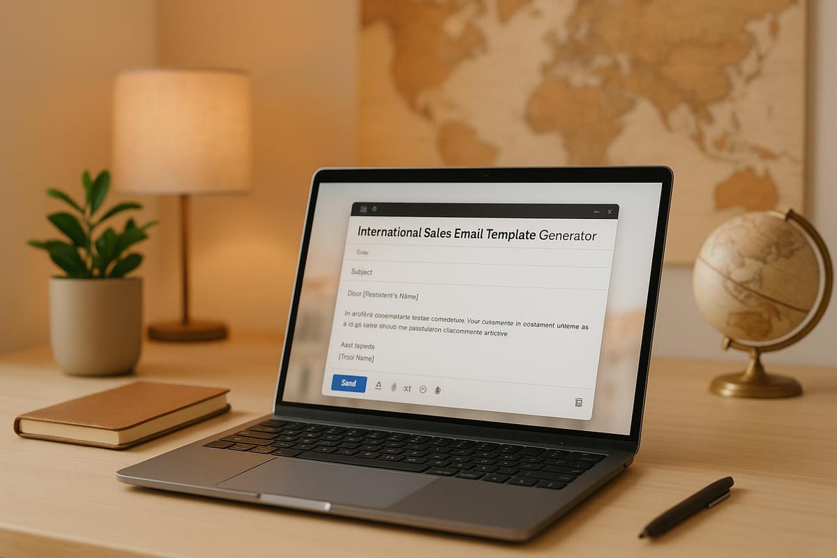 International Sales Email Template Generator