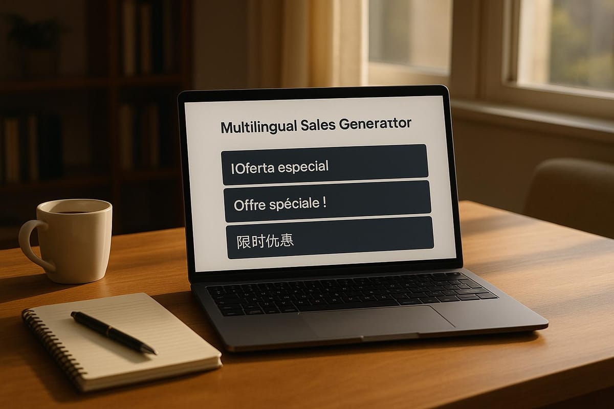 Multilingual Sales Phrase Generator