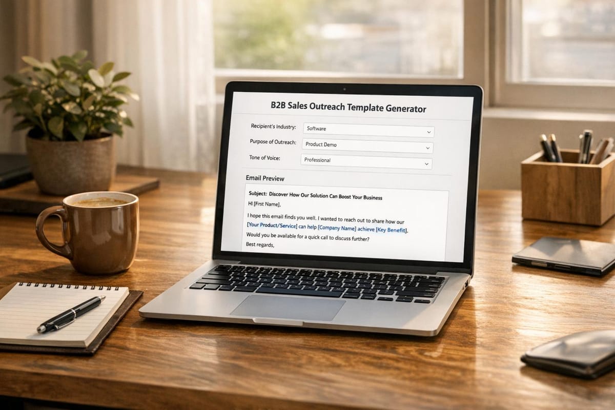 B2B Sales Outreach Template Generator